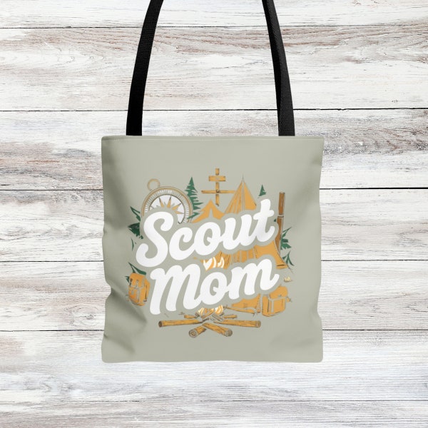 Scouting Mom PNG Sublimation File for Mother's Day Design for Mom Tote Bag Gift Designs File for Print on Demand Mom Gifts for Crafty Moms