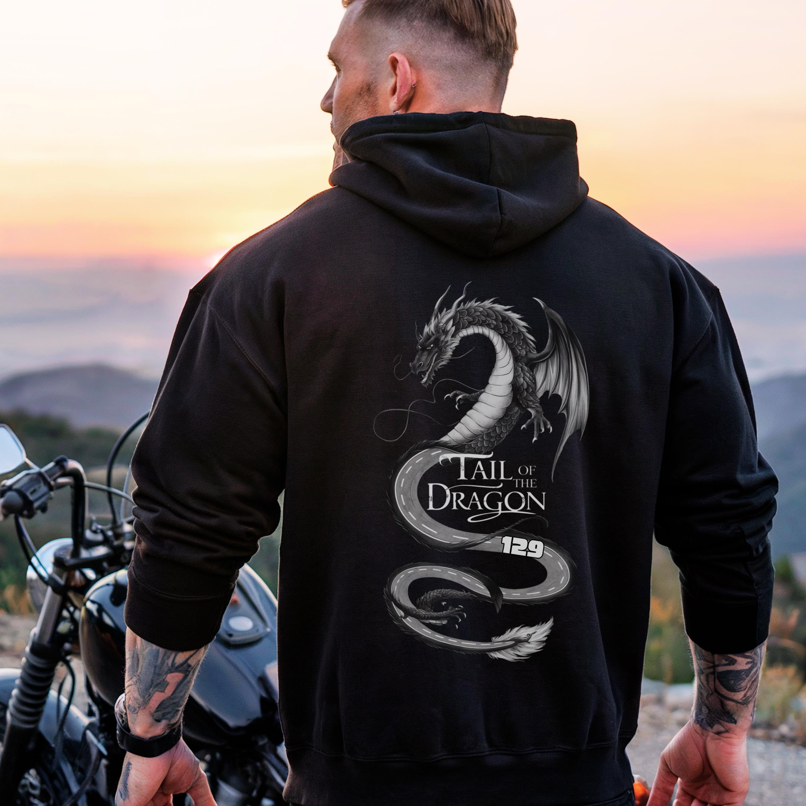 Tail of the Dragon Hoodie: Scenic US 129 Biker Gift - Etsy