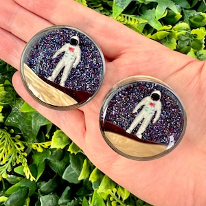 3D Astronaut Ear Plugs Gauges