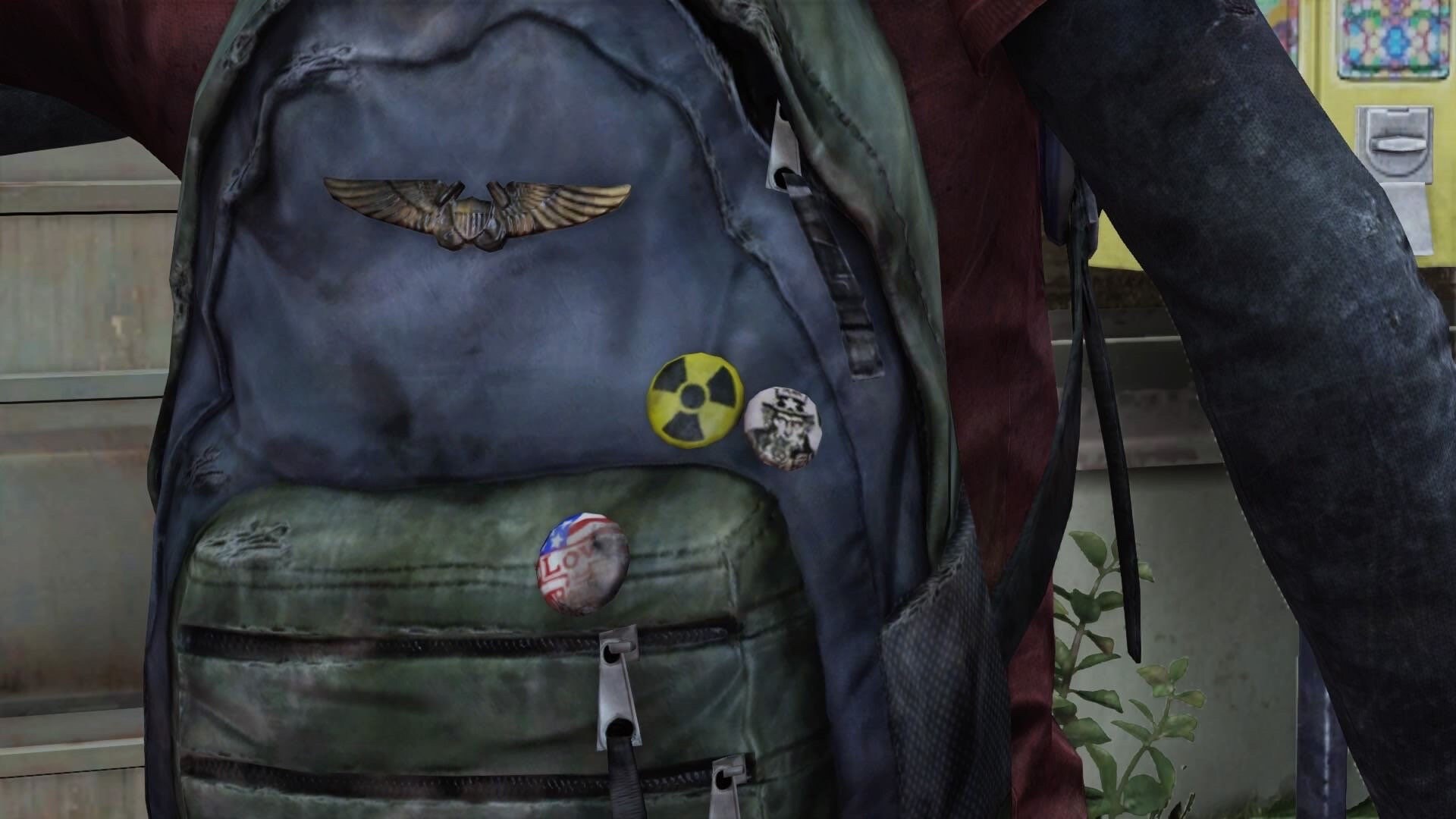 The Last Of Us Part 2 Ellie Backpack Pins Brooch Shield Wings Tlou