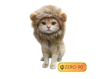 Gatto dalla criniera di leone, simpatico gatto vestito da leone | Vestiti per gatti | Regalo unico per il vestito da gatto