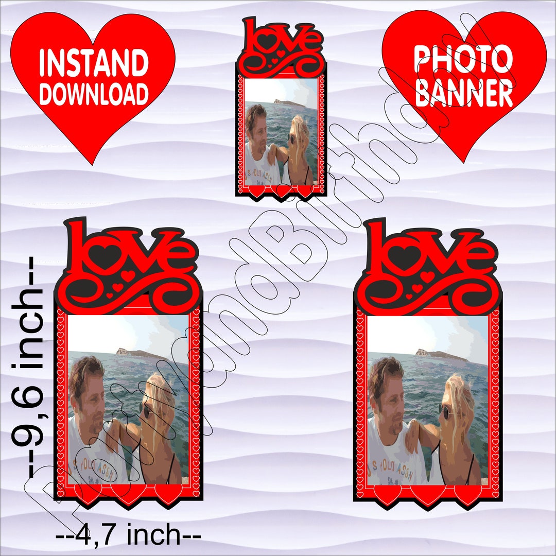 Love Banner, Love Photo Banner, Banner Party, I Love You, Banner Photo