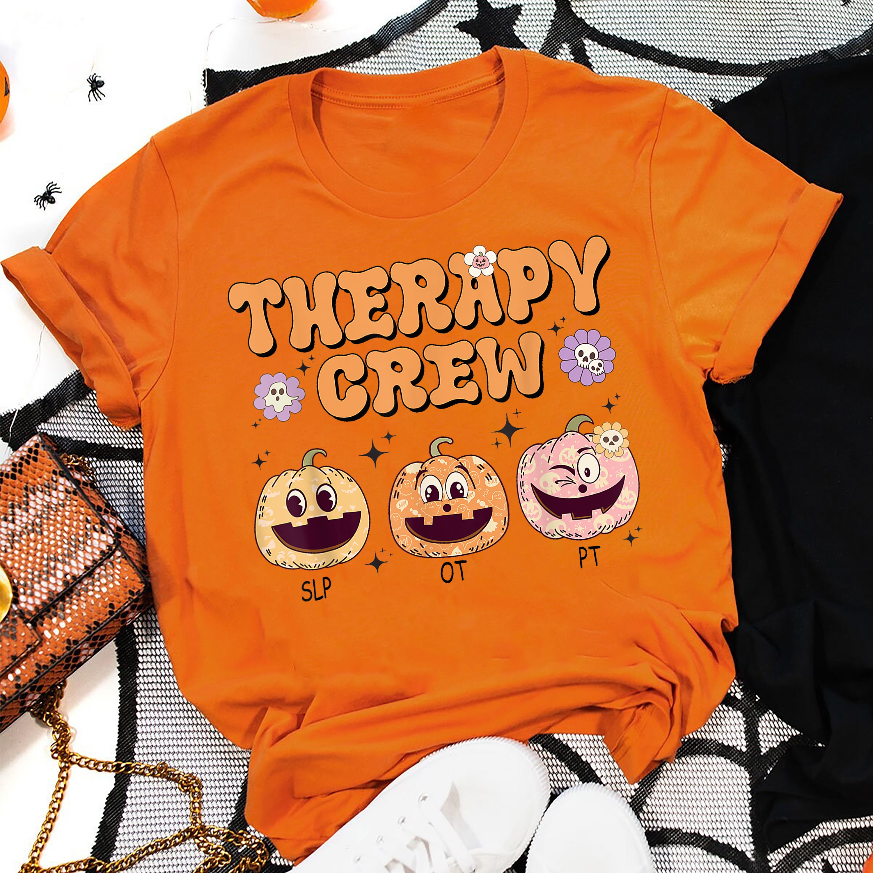 Discover Halloween Therapy Sweatshirt, Halloween Team Sweatshirt, Halloween OT Sweatshirt, Halloween ABA Shirt, Halloween Therapy Shirt, SLP Shirt