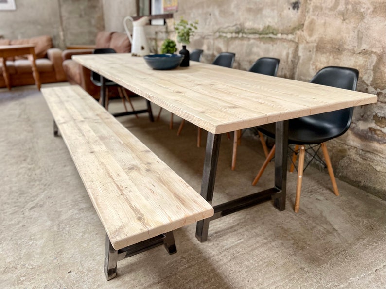 Reclaimed Rustic Farmhouse Table zdjęcie 1