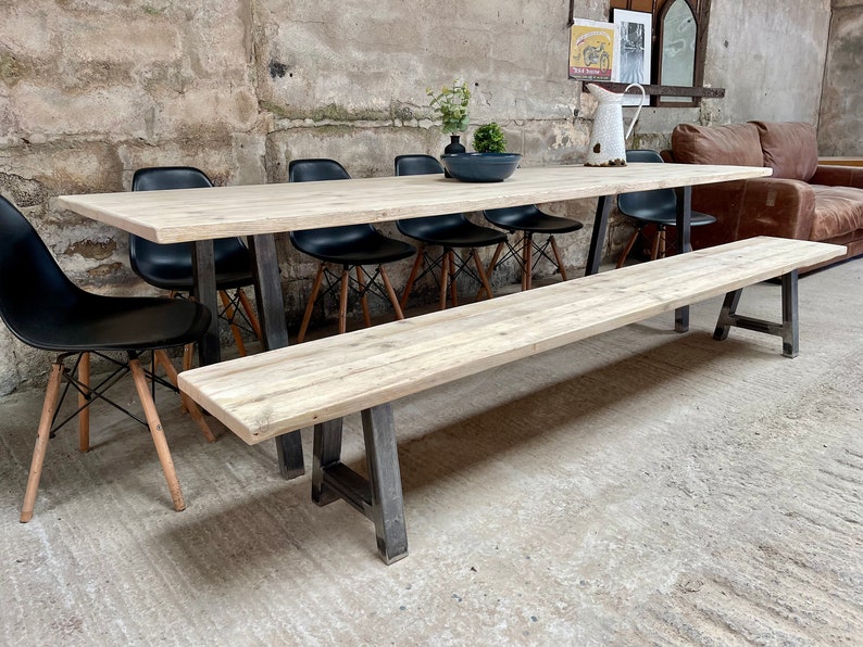 Reclaimed Rustic Farmhouse Table zdjęcie 2