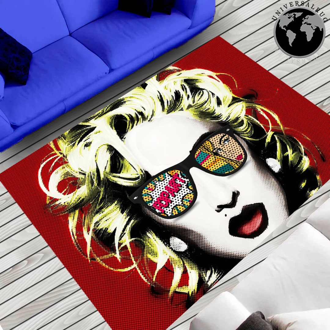 Marilyn Monroe Rug, Pop Art Theme Rug, Pop Art Design Rug, Pop Art Rug