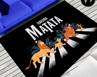 Hakuna Matata Rug,Lion King Rug,Hakuna Matata Carpet, Lion King Carpet, Home Decor Rug,Fantastic Rug, Kids Room Rug,Teen Room Rug, Gift Rug