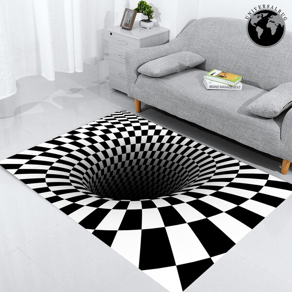 Black Hole Rug Etsy