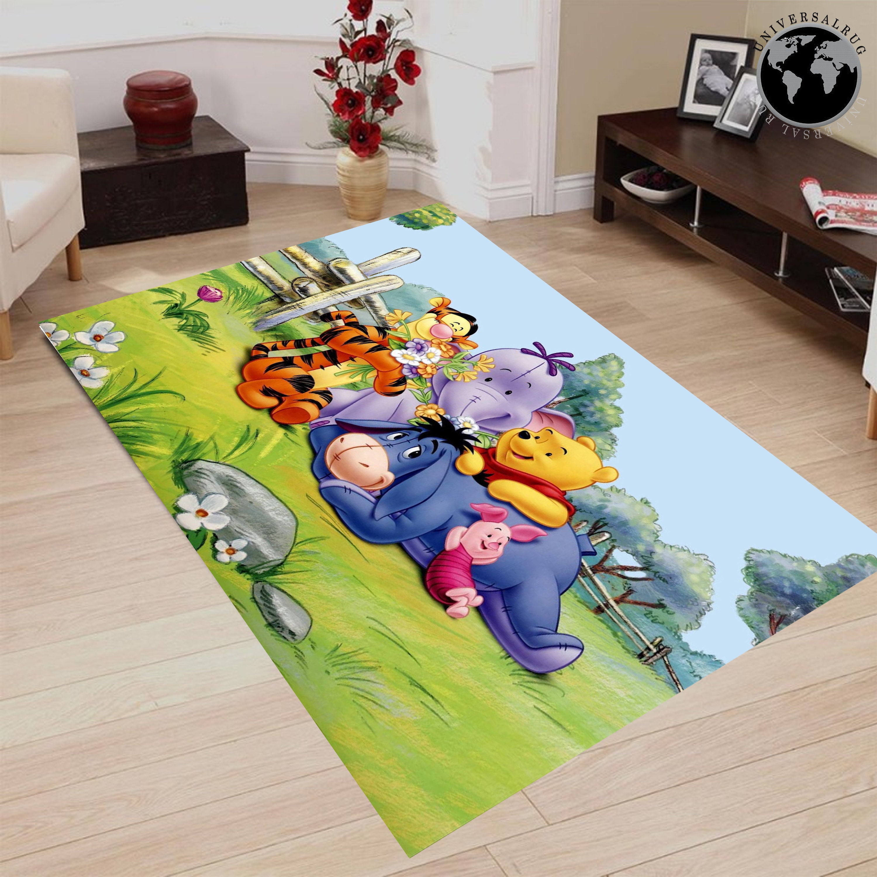 Winnie the Pooh Rug, Winnie the Pooh Rug, Winnie Rug, Characters Rug ...