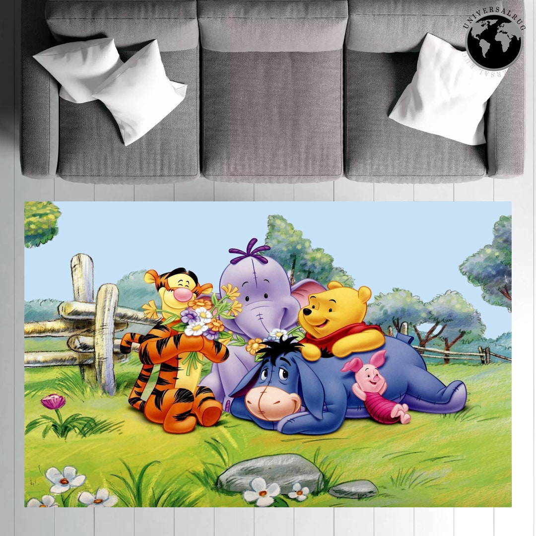 Winnie the Pooh Rug, Winnie the Pooh Rug, Winnie Rug, Characters Rug