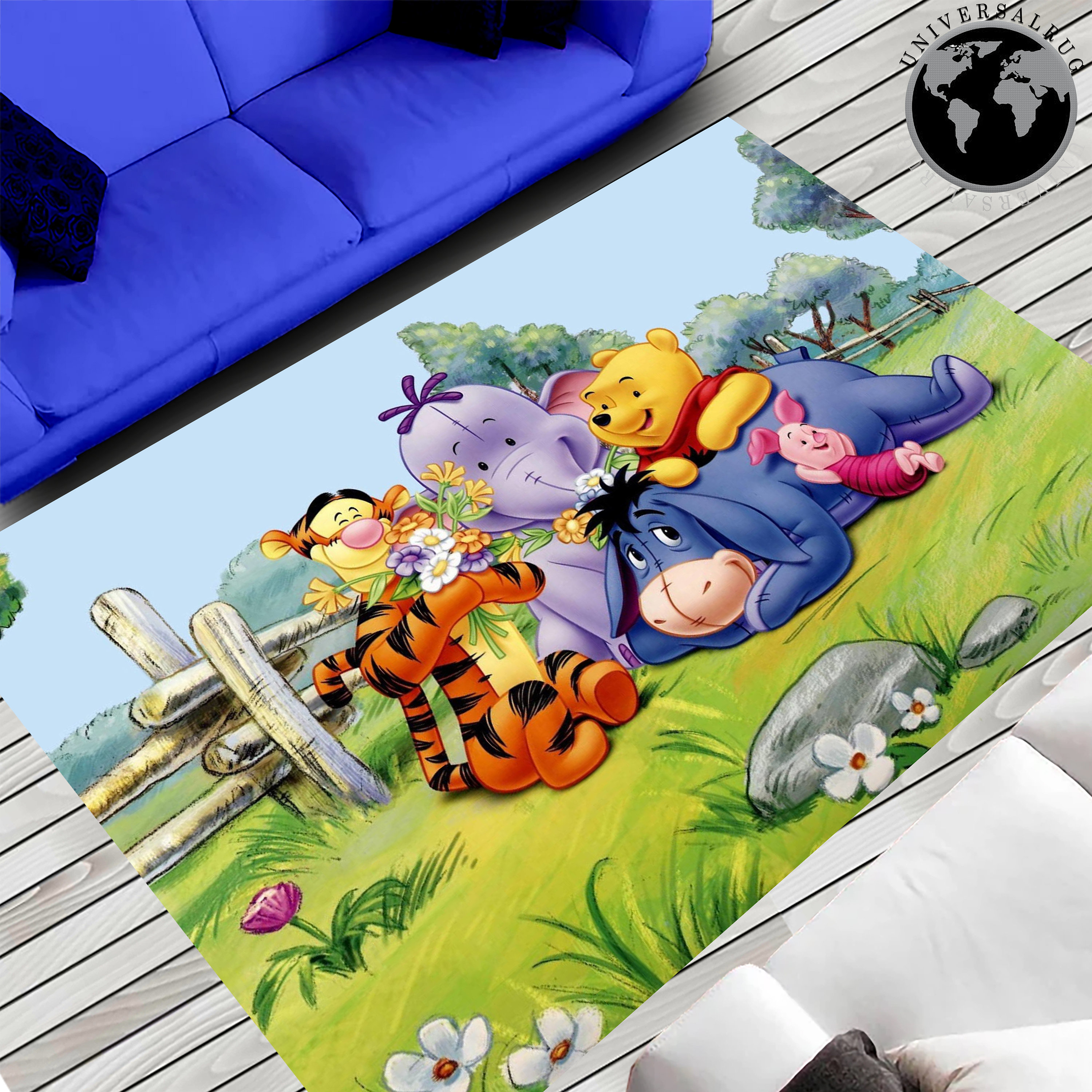 Winnie the Pooh Rug, Winnie the Pooh Rug, Winnie Rug, Characters Rug,cute Rug,cartoon Rug