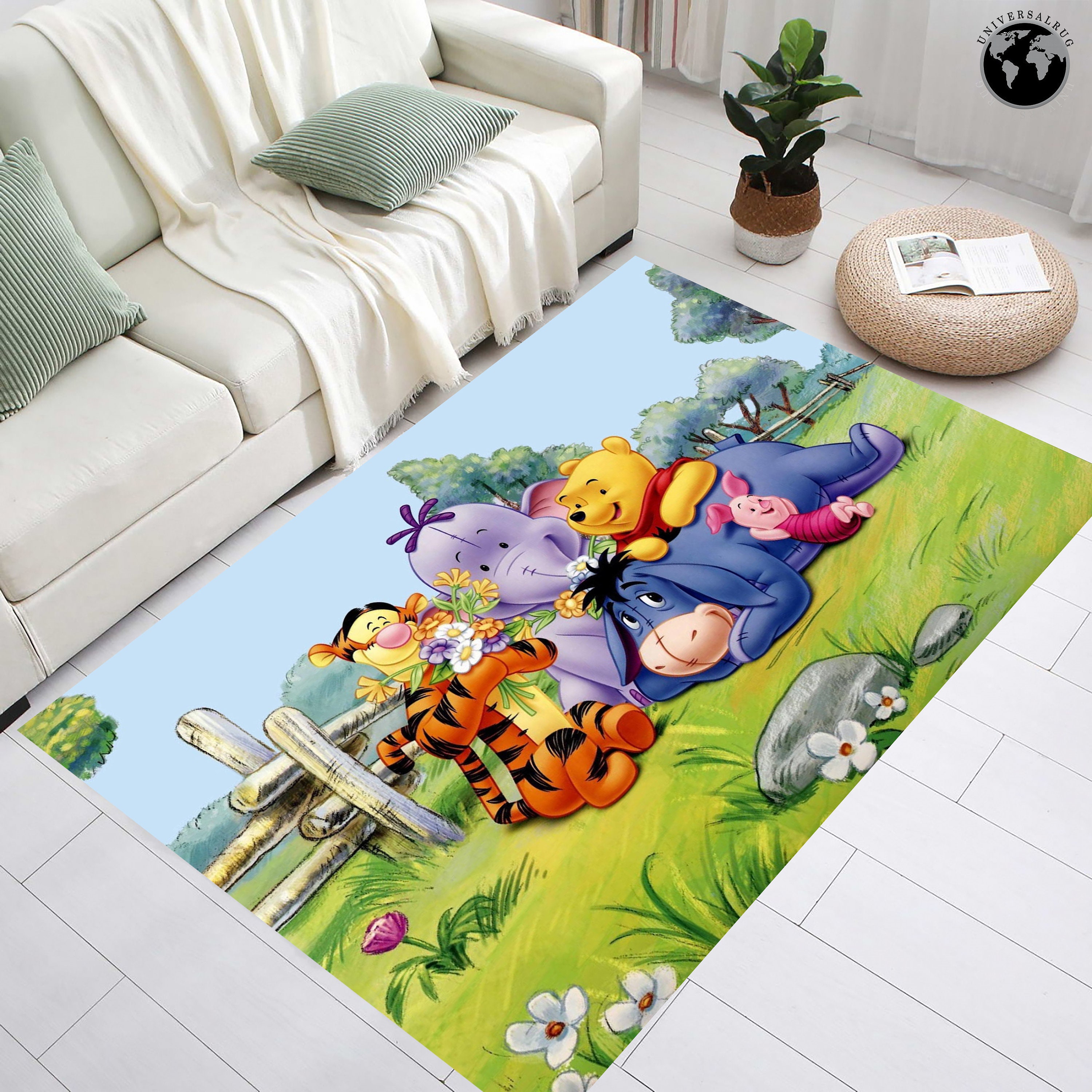 Winnie the Pooh Rug, Winnie the Pooh Rug, Winnie Rug, Characters Rug,cute Rug,cartoon Rug