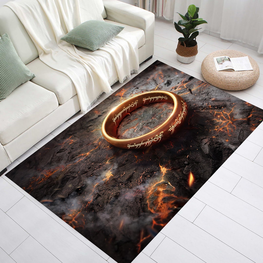 The Lord of the Ring Carpet,the Lord of the Ring Rug,movie Rug,middle ...