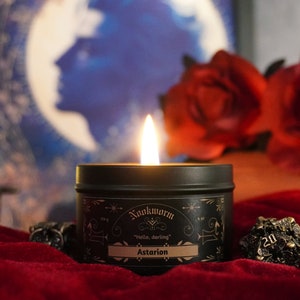 Astarion Candle | Baldur's Gate 3 | Bergamot, Rosemary, Brandy, Vanilla | 4oz, vegan