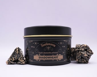 Shadowheart Candle | Baldur's Gate 3 | Black Orchid, Incense, Lime, Vanilla | 4oz, vegan