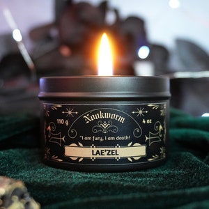 Lae&#39;zel Candle | Baldur&#39;s Gate 3 | Lime, Basil, Mandarin - CLEARANCE