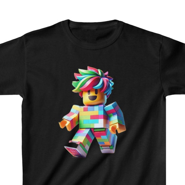 Kids Heavy Cotton™ Tee, Roblox Birthday Shirt, Gaming Shirt for boys, Best Gift,  Kids Birthday, Gift for Kids, Gamer Shirt, Roblox tee