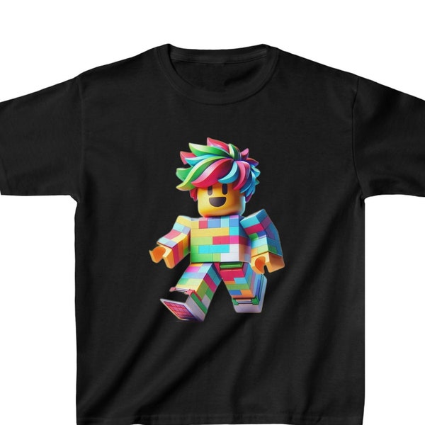 Kids Heavy Cotton™ Tee, Roblox Birthday Shirt, Gaming Shirt for boys, Best Gift,  Kids Birthday, Gift for Kids, Gamer Shirt, Roblox tee