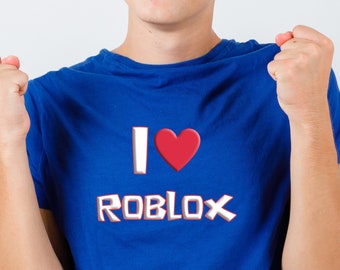 I Love Roblox Tshirt Roblox Tshirt Roblox Lover Tshirt Kids 