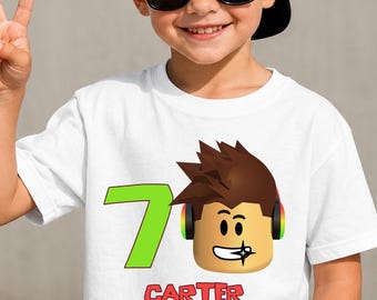 Custom Video Game Shirt, Custom Birthday Tshirt, Birthday boy personalized gift