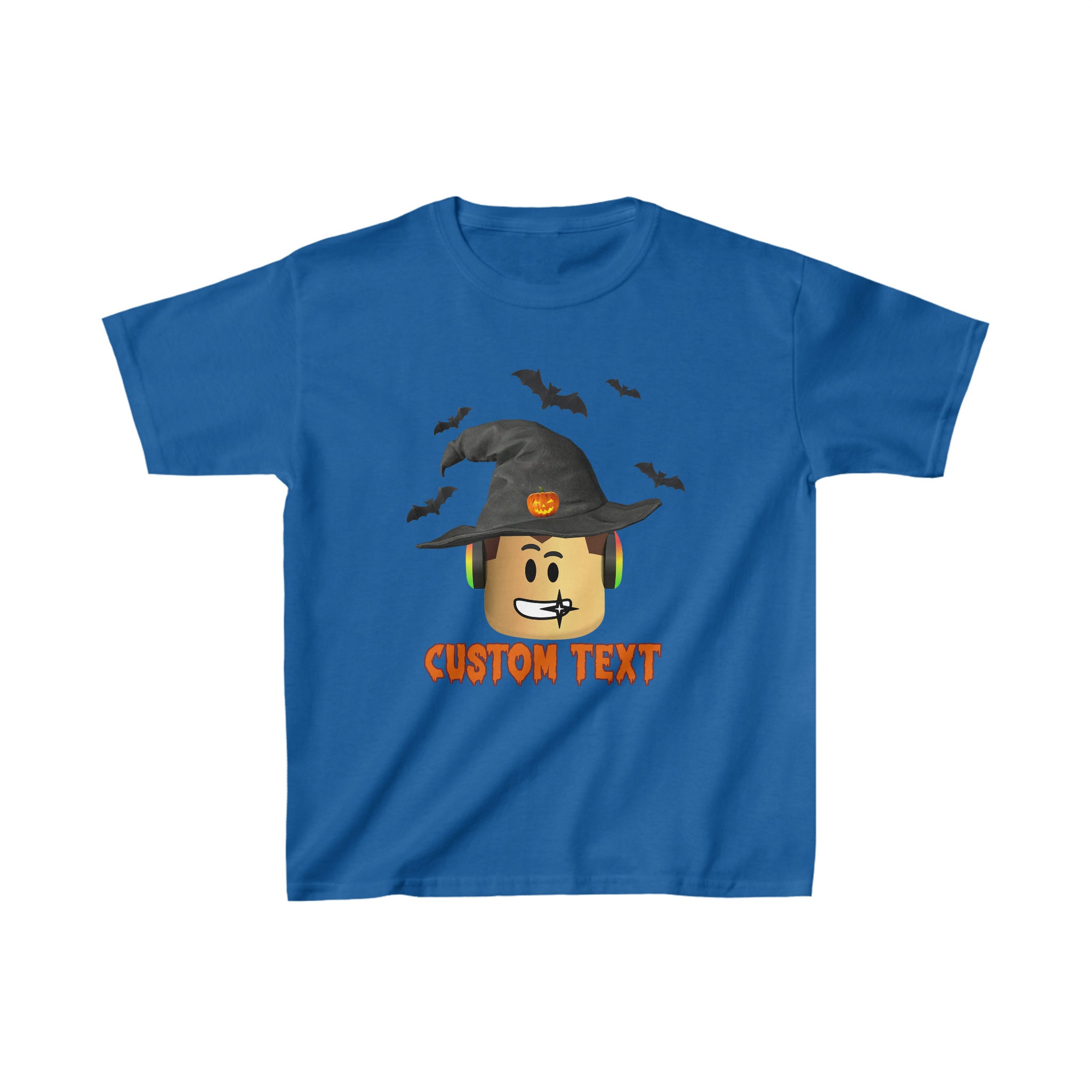 Roblox Happy Halloween Kids T-shirt / Gamers t-shirt / personalised gift /  pumpkin / spooky