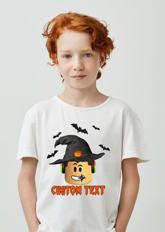 Roblox Face 28 Girl Character T-Shirt, Children Costume Shirts