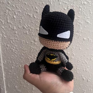 Bat guy crochet figure