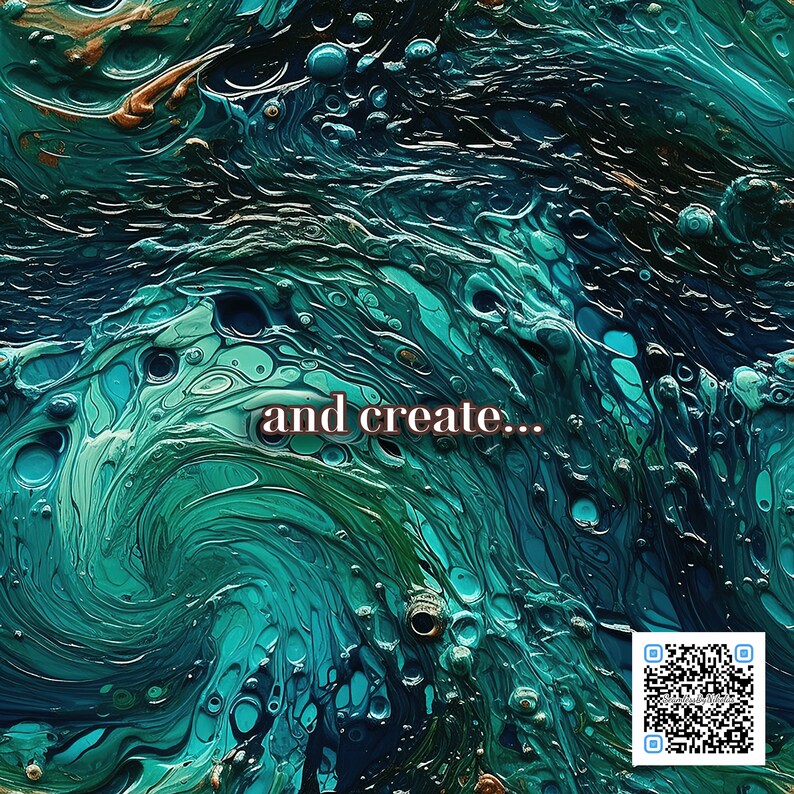 Water Element Seamless Patterns, Digital Printable Scrapbook Paper ...