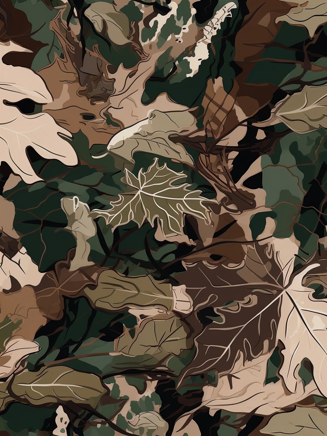 Camouflage Seamless Pattern Pack 1 | Camo Digital Paper | PNG Instant ...