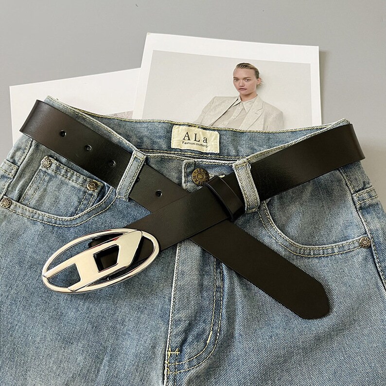 Y2K Belt Diesel GENUINE LEATHER BELT Y2K Fashion Y2K Etsy