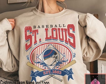 St. Louis Baseball Crewneck Sweatshirt, Vintage St. Louis baseball T-Shirt, Baseball Fan shirt, St. Louis Hoodie Baseball Gameday ST.L3456