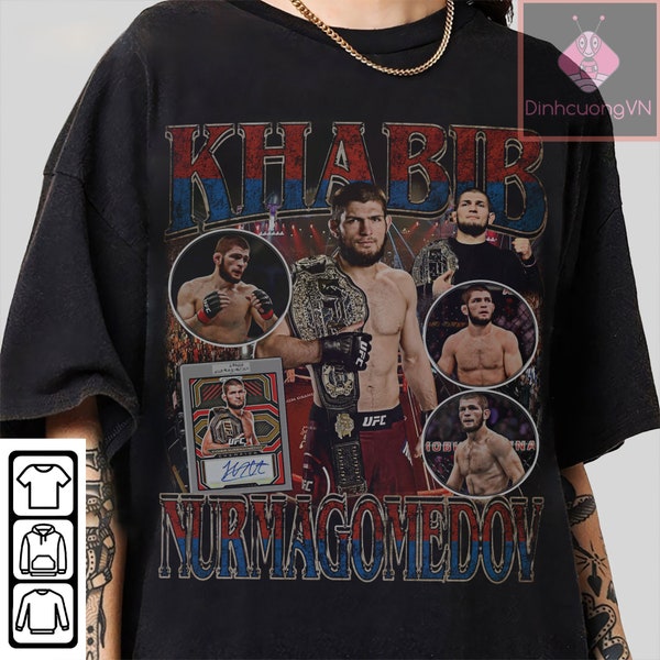 Limited Khabib Nurmagomedov Vintage T-Shirt, Gift For Woman and Man Unisex T-Shirt  long-sleeved t-shirt, sweatshirt, hoodie