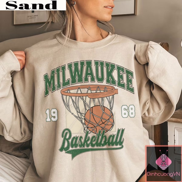 Milwaukee Basketball Sweatshirt, Milwaukee Basketball shirt, Vintage Style Milwaukee Basketball Sweatshirt, Milwaukee Basketball Fan Gift112