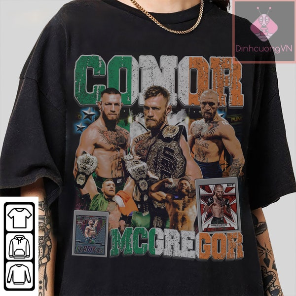Vintage 90s Graphic Style Conor McGregor T-Shirt , long-sleeved t-shirt, sweatshirt, hoodie
