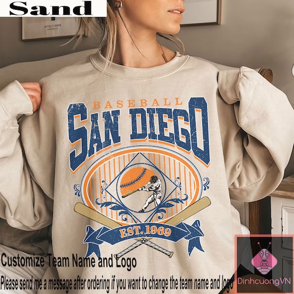 San Diego Baseball Crewneck Sweatshirt, Vintage San Diego baseball T-Shirt, Baseball Fan shirt, San Diego Hoodie Baseball Gameday SDG3456