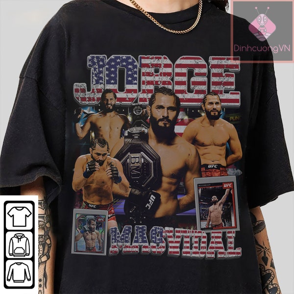 Vintage 90s Graphic Style Jorge Masvidal T-Shirt ,American Professional Boxer Tee For Man and Woman long-sleeved t-shirt, sweatshirt, hoodie