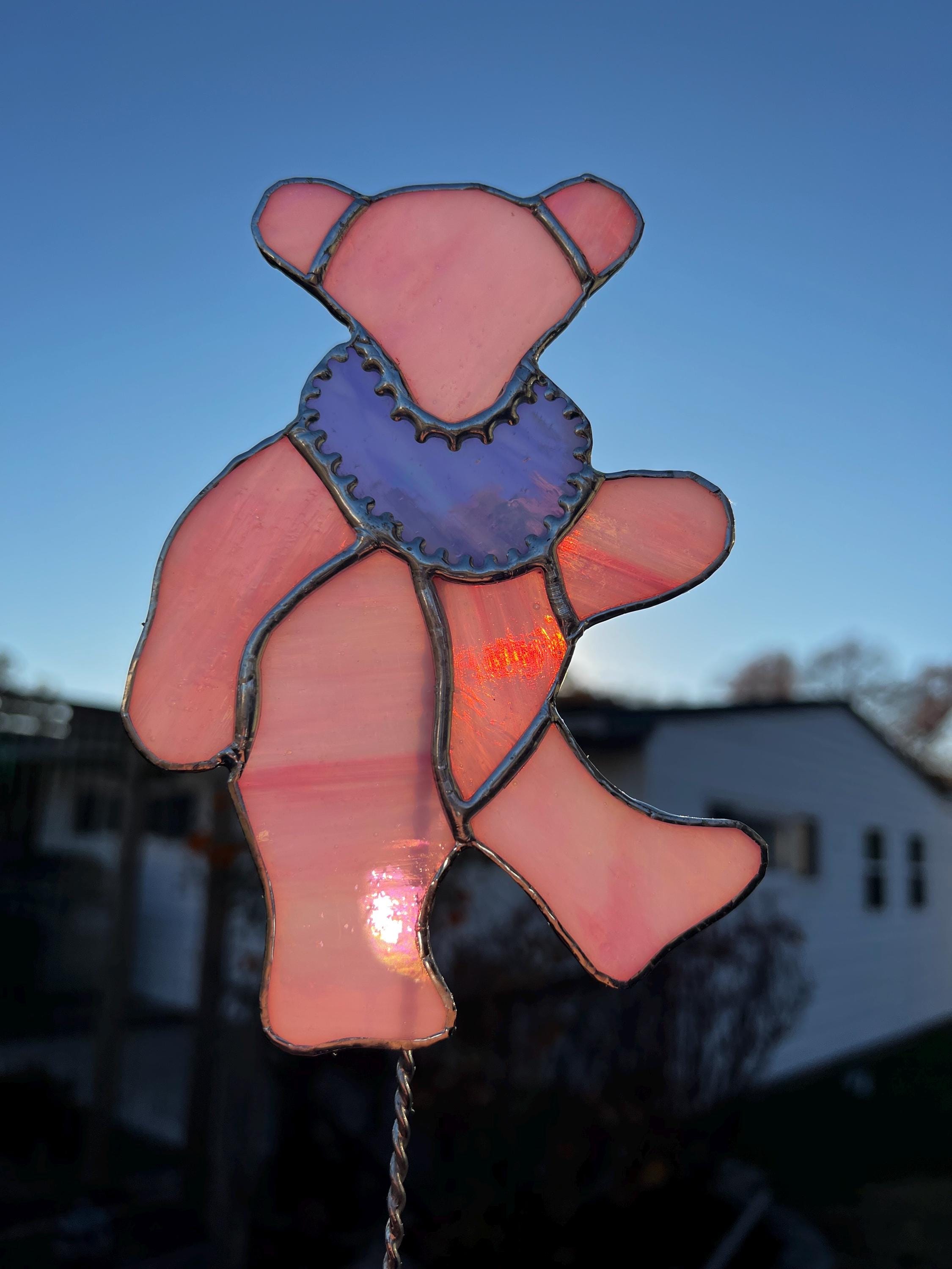 Stained Glass Grateful Dead Bear - Etsy