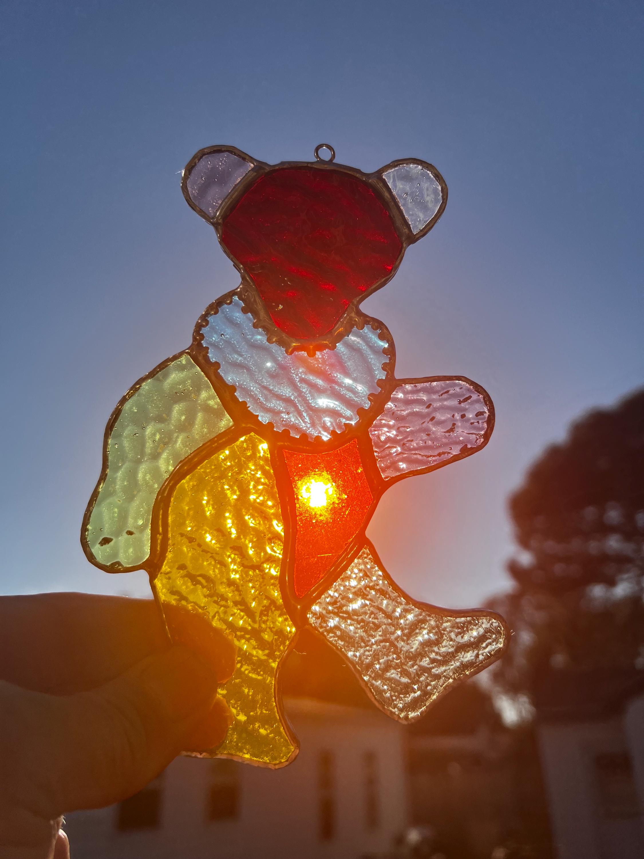 Stained Glass Grateful Dead Bear - Etsy