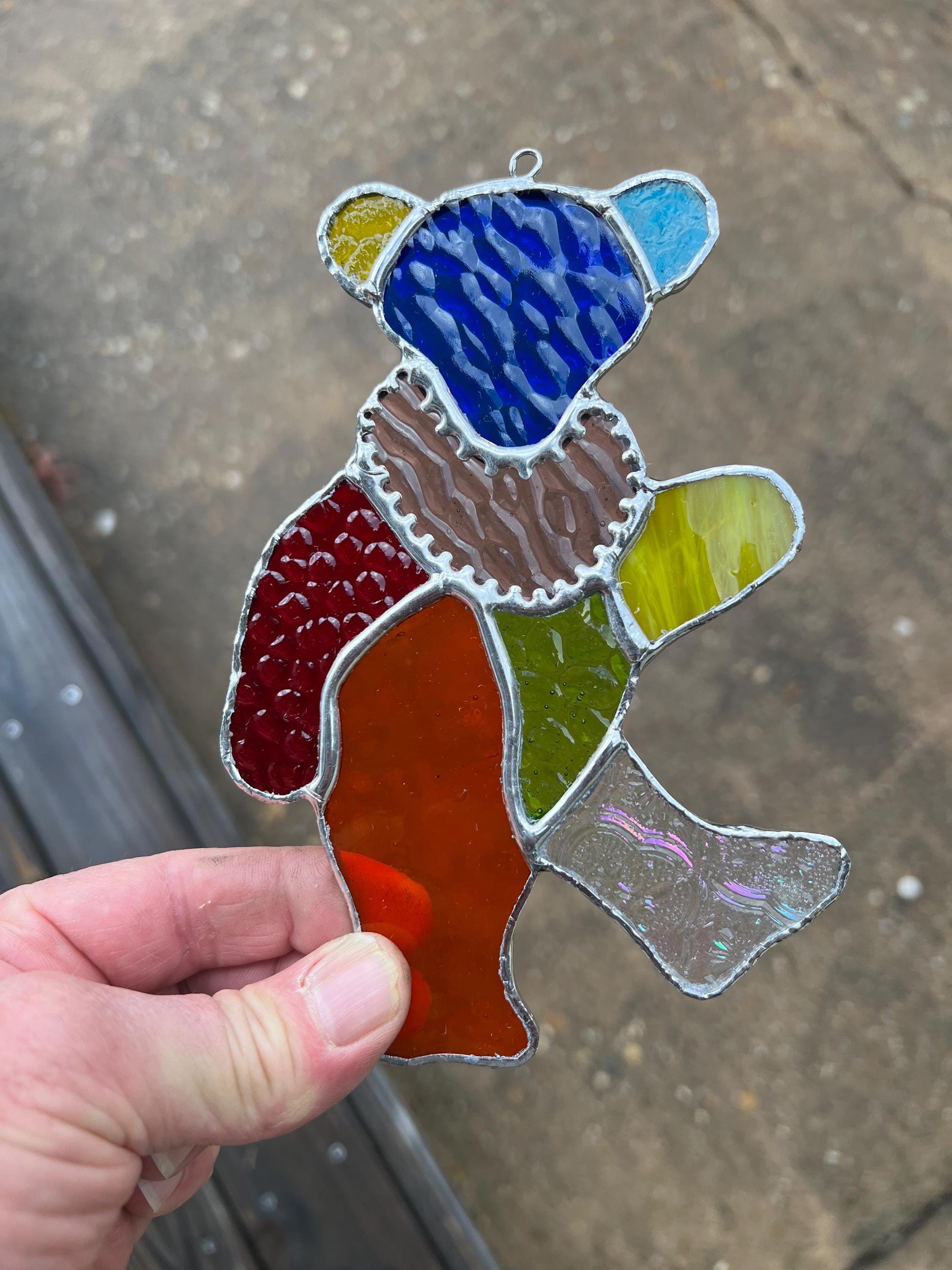 Stained Glass Grateful Dead Bear - Etsy