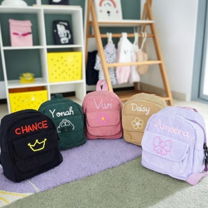 Sac à dos personnalisé pour bébé avec nom, sac à dos pour bébé à monogramme, cartable pour enfants d'âge préscolaire, cadeau sac à dos pour bébé, cadeau pour bébé filles et garçons