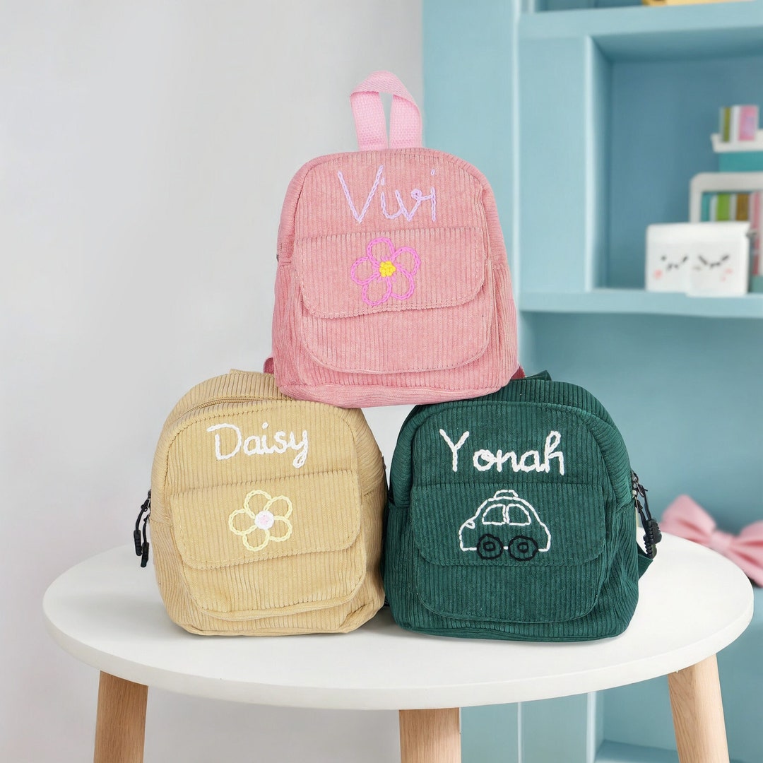 Customized Hand-embroidered Baby Backpack,personalized Kids Mini ...
