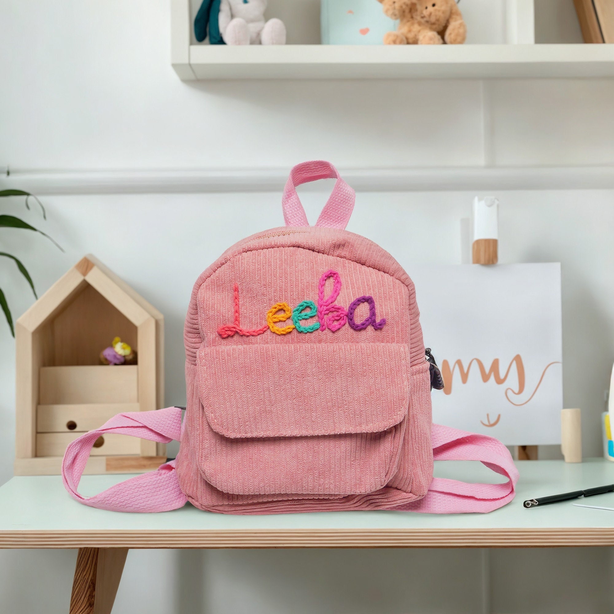Custom Baby Name Backpack,personalized Monogrammed Mini Bag