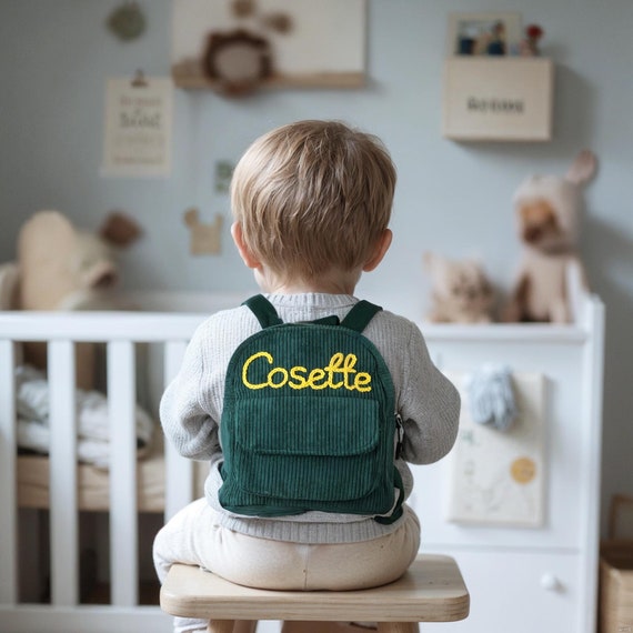 Personalized Baby Backpack,Customized Hand Embroidered Toddler Backpack,School Bag for Kids, Preschool Backpack,Gift For Baby Boys Girls