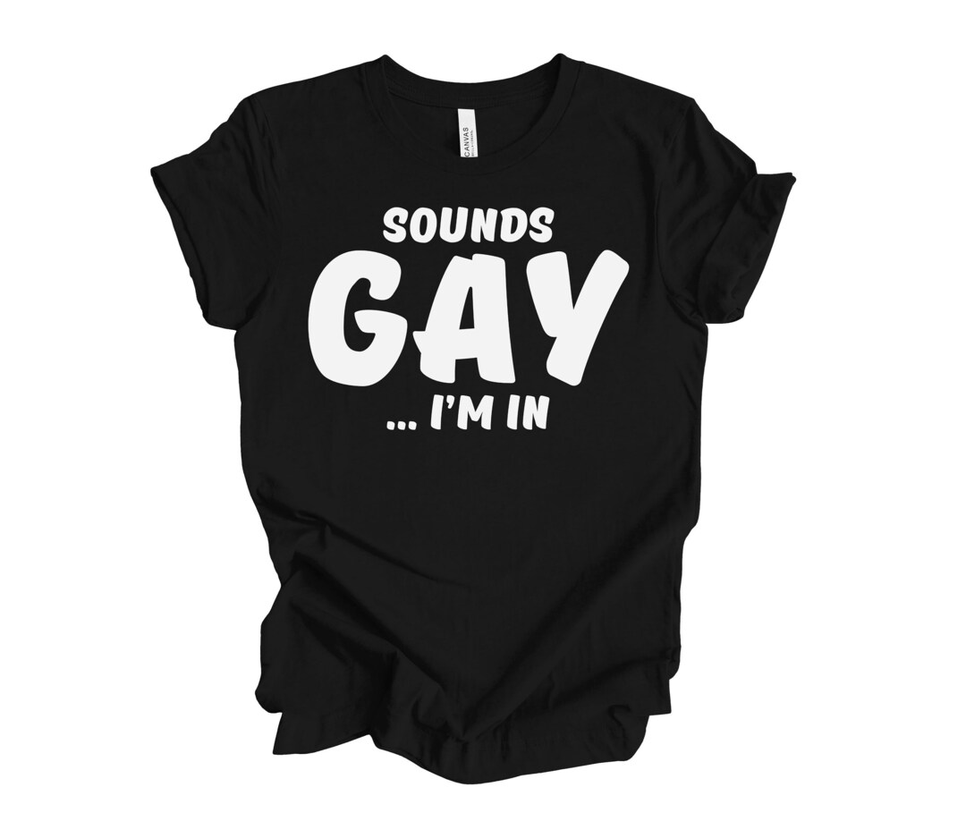Sounds Gay I'm in Inappropriate Shirt Offensive Shirt Gay Shirt Funny
