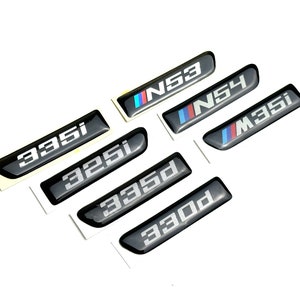 BMW E90, E9X Fender vent decals / stickers for M3-look fenders