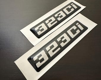 Pegatinas/emblemas personalizados para las rejillas de ventilación de los guardabarros del BMW E46, con estilo M3.