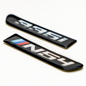 Custom BMW E90, E9X Fender vent decals / emblems for M3-look fenders