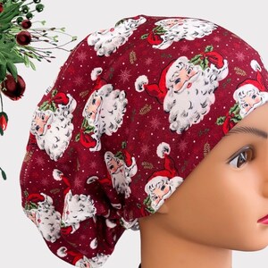 Santa Euro Verbandkappe für Frauen, Chirurgische Kappe mit Satinfutter, Kappe für Frauen, Medizinische Kappe, Einheitsgröße