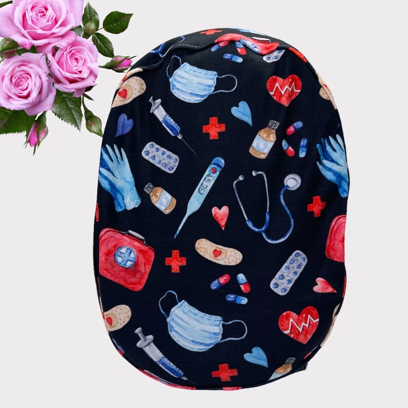 Nurse Scrub Cap, Euro Scrub Cap for Women , Scrub Cap for Women, Dental