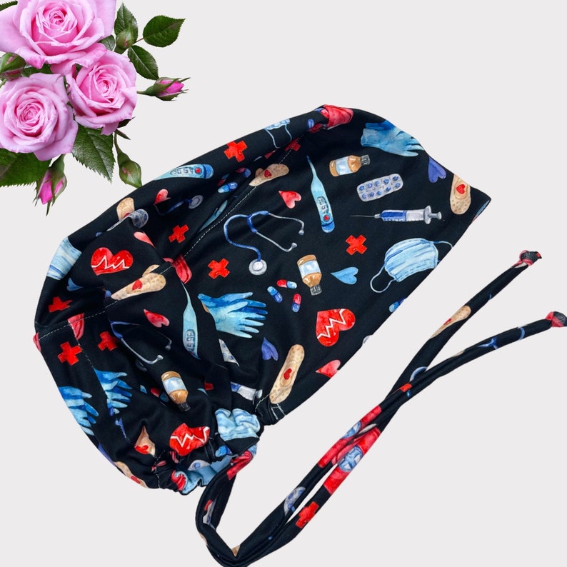 Nurse Scrub Cap, Euro Scrub Cap for Women , Scrub Cap for Women, Dental